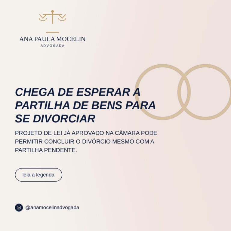 Ilustração de duas alianças se separando, representando divórcio com partilha de bens pendente