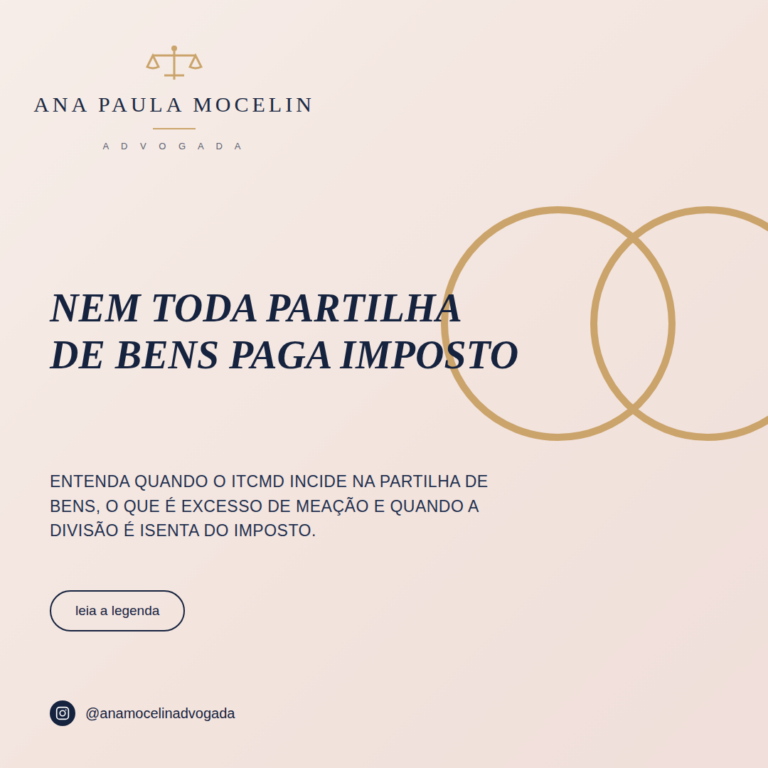 ITCMD na partilha de bens em divórcio